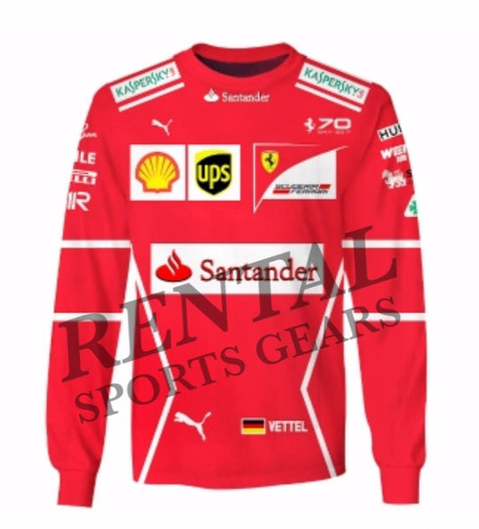 Sebastian Vettel's Ferrari 2017 F1 Race T-Shirt