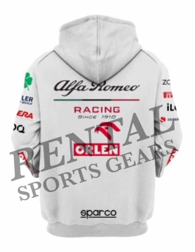 2021 Antonio Giovinazzi Alfa Romeo Orlen F1 Hoodie - Rental Sports