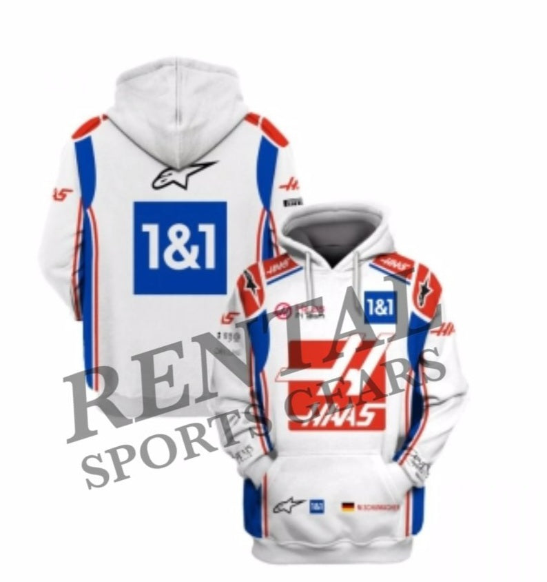 Mick Schumacher 2021 Haas Race F1 Hoodie | F1 Team Haas Race Hoodie