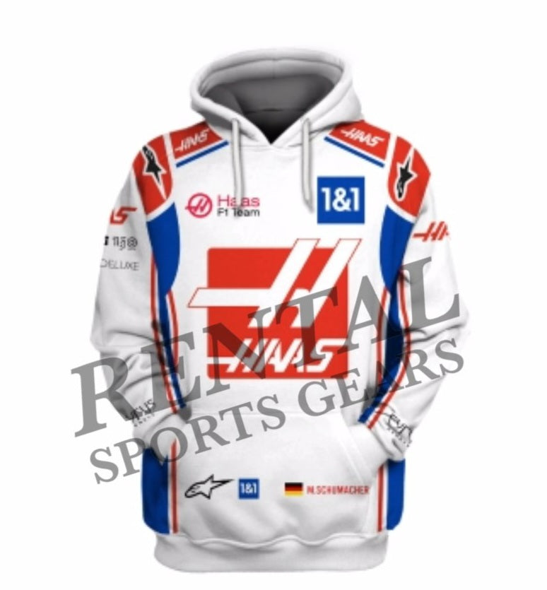 Mick Schumacher 2021 Haas Race F1 Hoodie | F1 Team Haas Race Hoodie