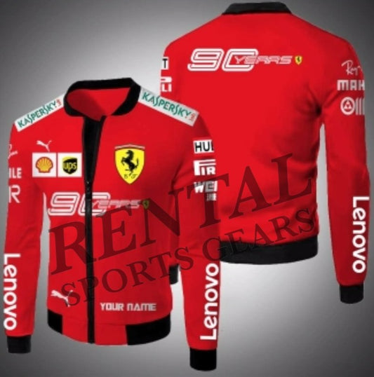 F1 Charles leclerc 2019 Ferrari 90 Years Race Jacket