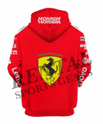 2019 Sebastian Vettel Race Scuderia Ferrari F1 Race Hoodie