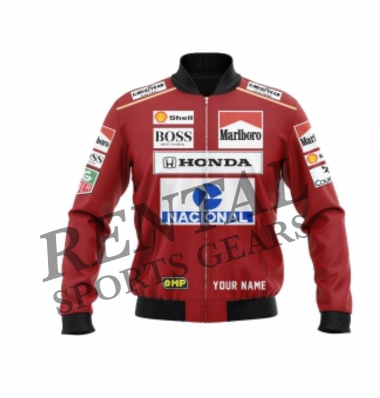 Ayrton Senna 1991 Embroidery Race Jacket