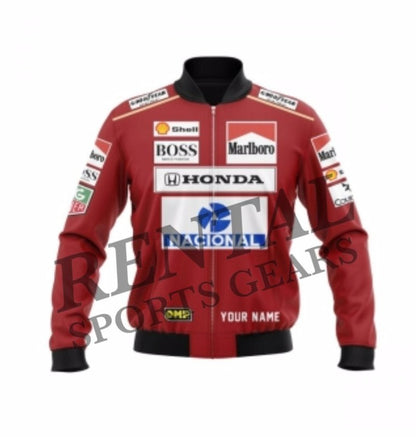 Ayrton Senna 1991 Embroidery Race Jacket