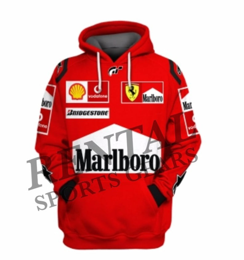 Michael Schumacher 2001 Hoodie Ferrari F1 Hoodie - Rental Sports