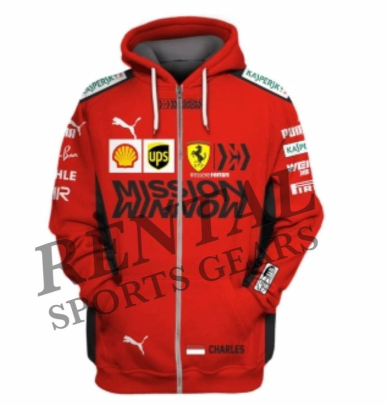 Charles Leclerc 2020 Mission Winnow Racing Hoodie Ferrari F1 - Rental Sports