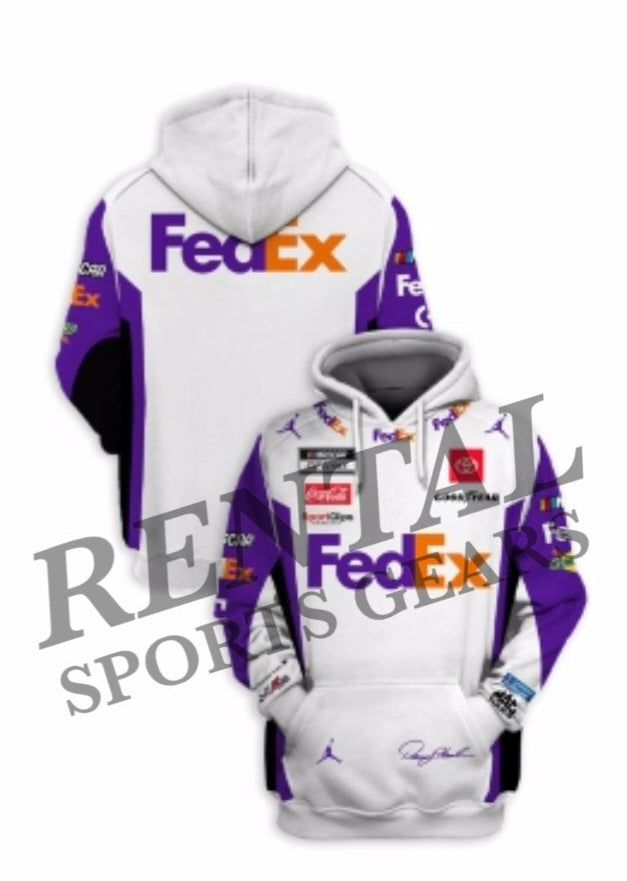 Denny Hamlin Fedex Hoodie Nascar 2022 F1 Race Hoodie