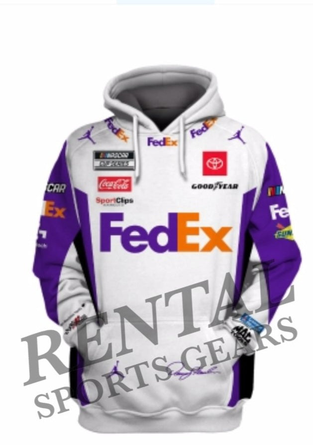 Denny Hamlin Fedex Hoodie Nascar 2022 F1 Race Hoodie