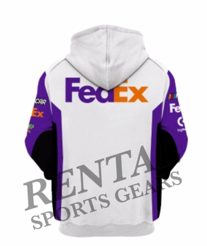 Denny Hamlin Fedex Hoodie Nascar 2022 F1 Race Hoodie