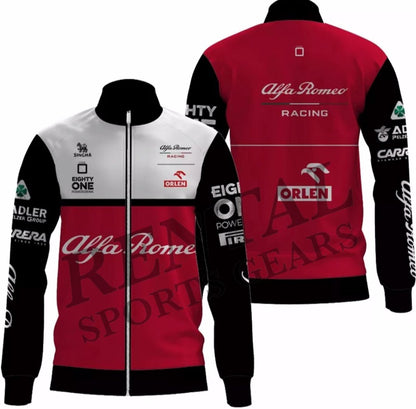2023 Mais Recente Jaqueta Softshell F1 + Alfa Romeo F1 Racing 2023 Team Full Zip Sweat + Unissex 2023 Mais Recente Jaqueta Softshell F1 + Alfa Romeo F1 Racing 2023 Team Full Zip Sweat + Unissex