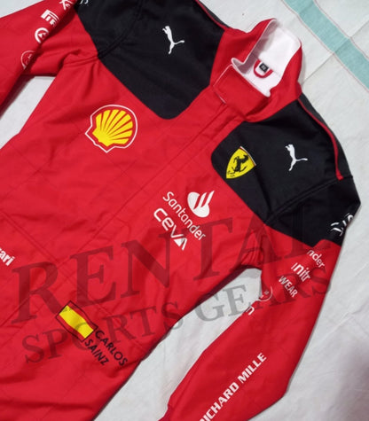 Carlos Saniz Ferrari 2023 Suit Printed - F1 Race Suit