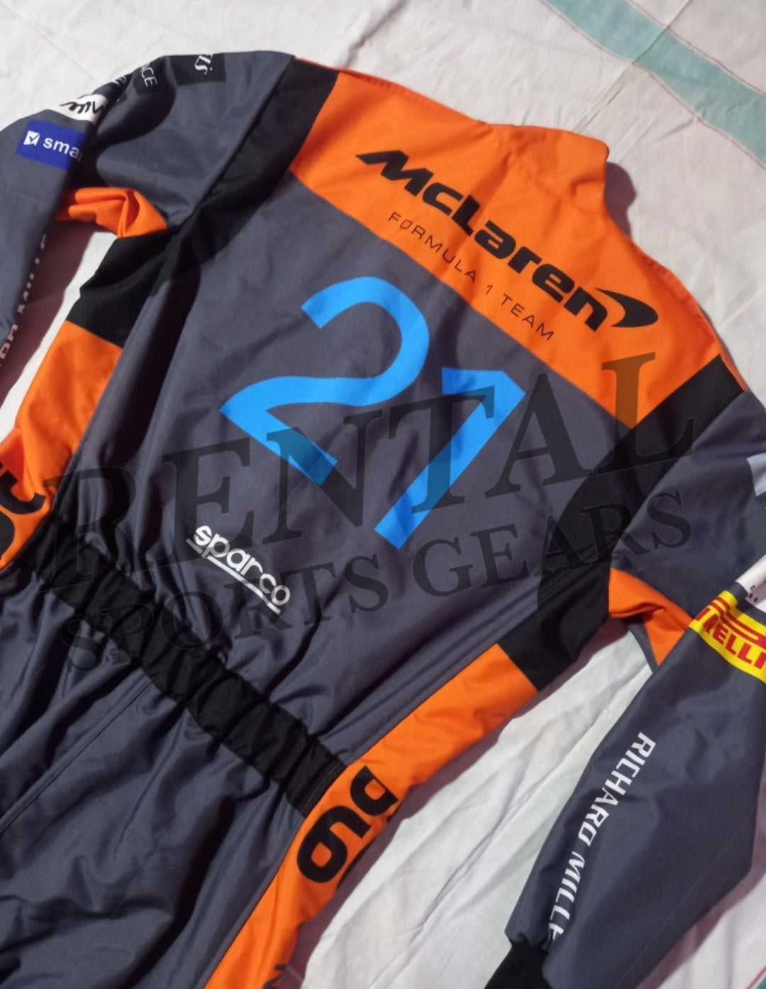 Lando Norris Maclaren 2023 Suit Printed - F1 Race Suit – Rental Sports