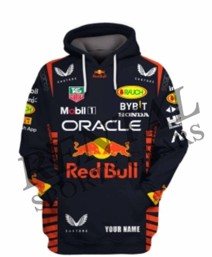 Max Verstappen Race F1 Hoodie Honda Oracle 2023 - Rental Sports