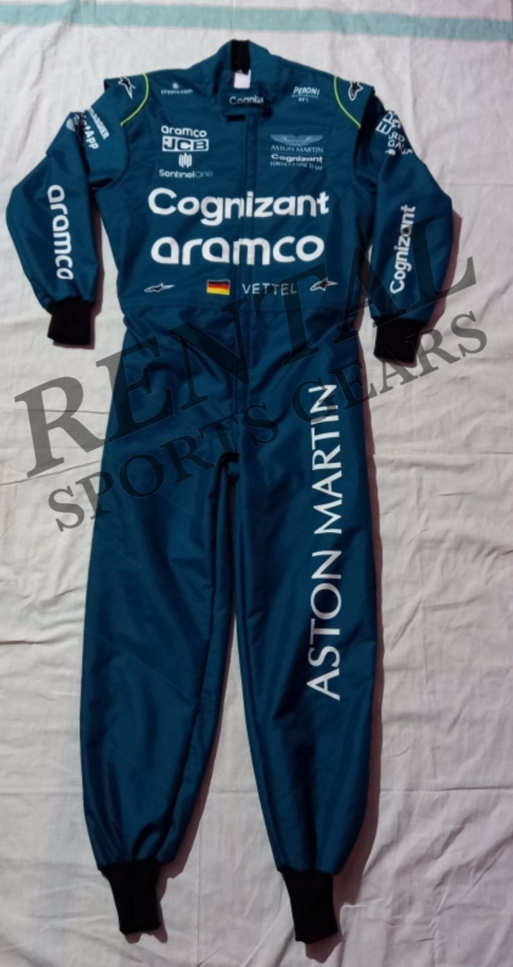 Sebastian vettel Aston Martin 2022 F1 Suit Printed F1 Race Suit