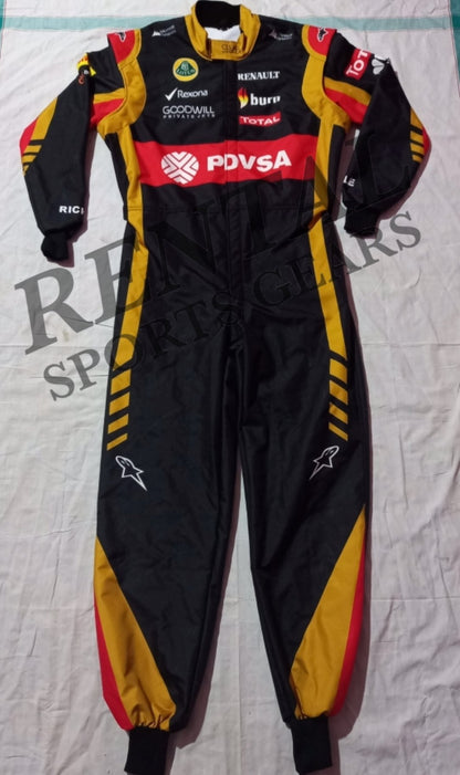 Romain Grosjean 2014 Lotus F1 Team Race Suit F1 Kart Race Suit - Rental Sports