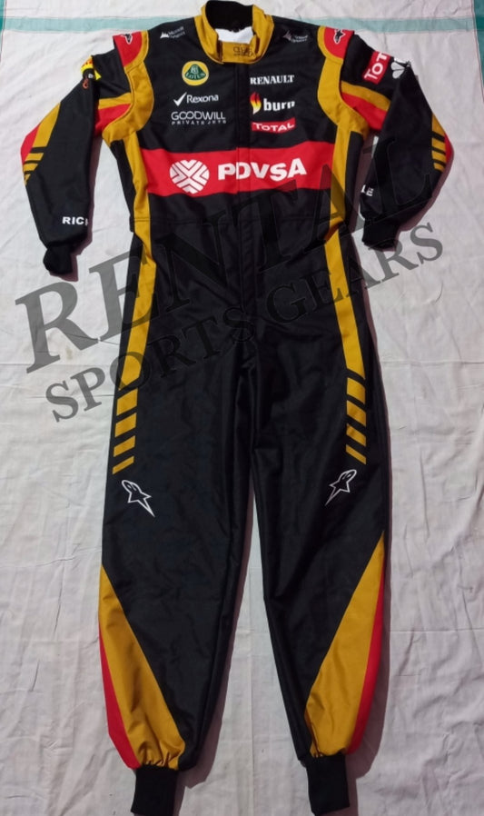 Romain Grosjean 2014 Lotus F1 Team Race Suit F1 Kart Race Suit
