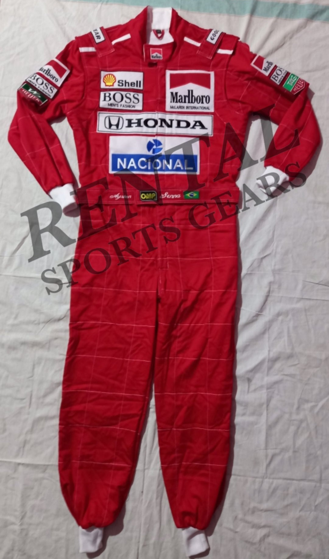 Ayrton Senna 1991 racing suit Embroidery Mc Laren F1 | F1 Replica Embroidery Race Suit