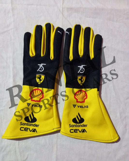 Charles Leclerc 2022 Ferrari F1 Gloves - F1 Replica Gloves