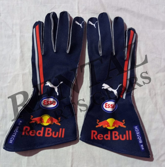 2019 Pierre Gasly Race Red Bull Racing F1 Gloves - F1 Replica Gloves