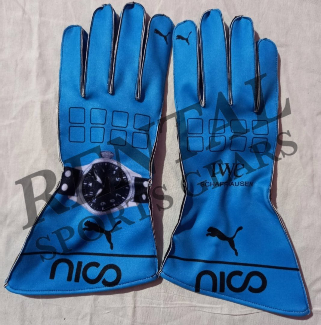 NICO ROSBERG MERCEDES  GLOVES PAIR F1 - F1 Replica Gloves