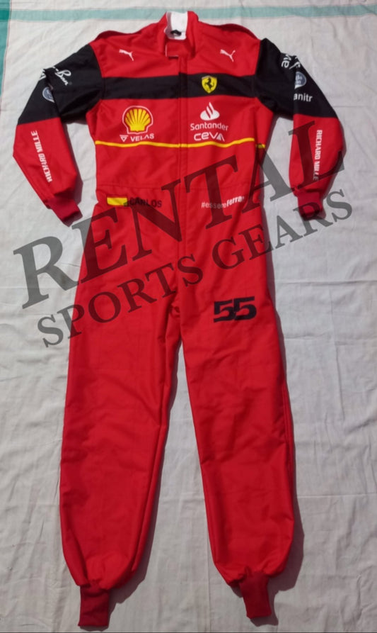 Carlos Sainz Scuderia Ferrari 2022 Racing Suit / F1 Ferrari Race Suit