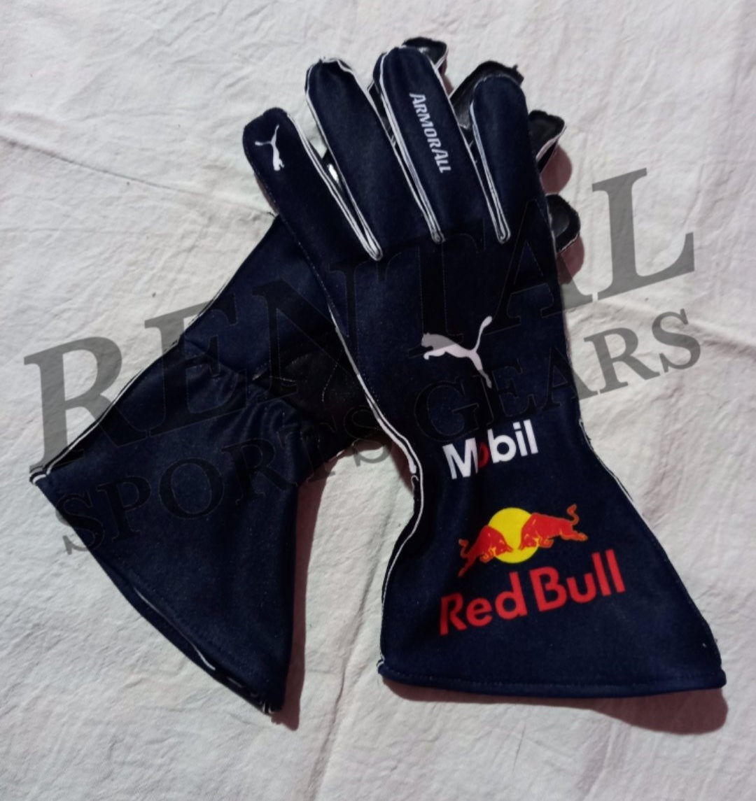 Max verstappen Redbull 2022 Race Gloves Oracle F1 - F1 Replica Gloves