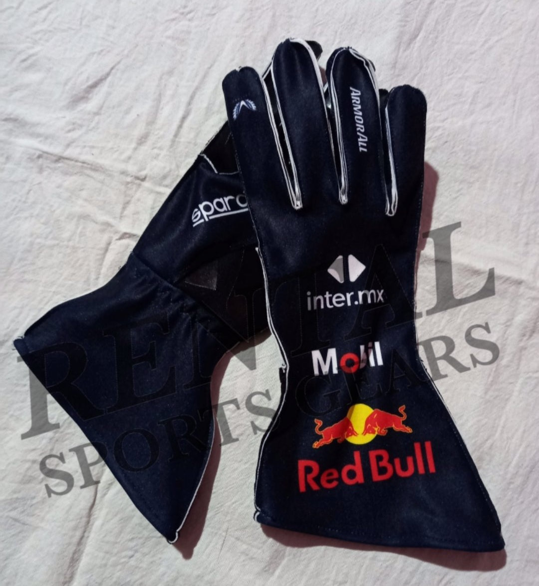 Max verstappen Redbull 2023 Race Gloves Oracle F1 - F1 Replica Gloves