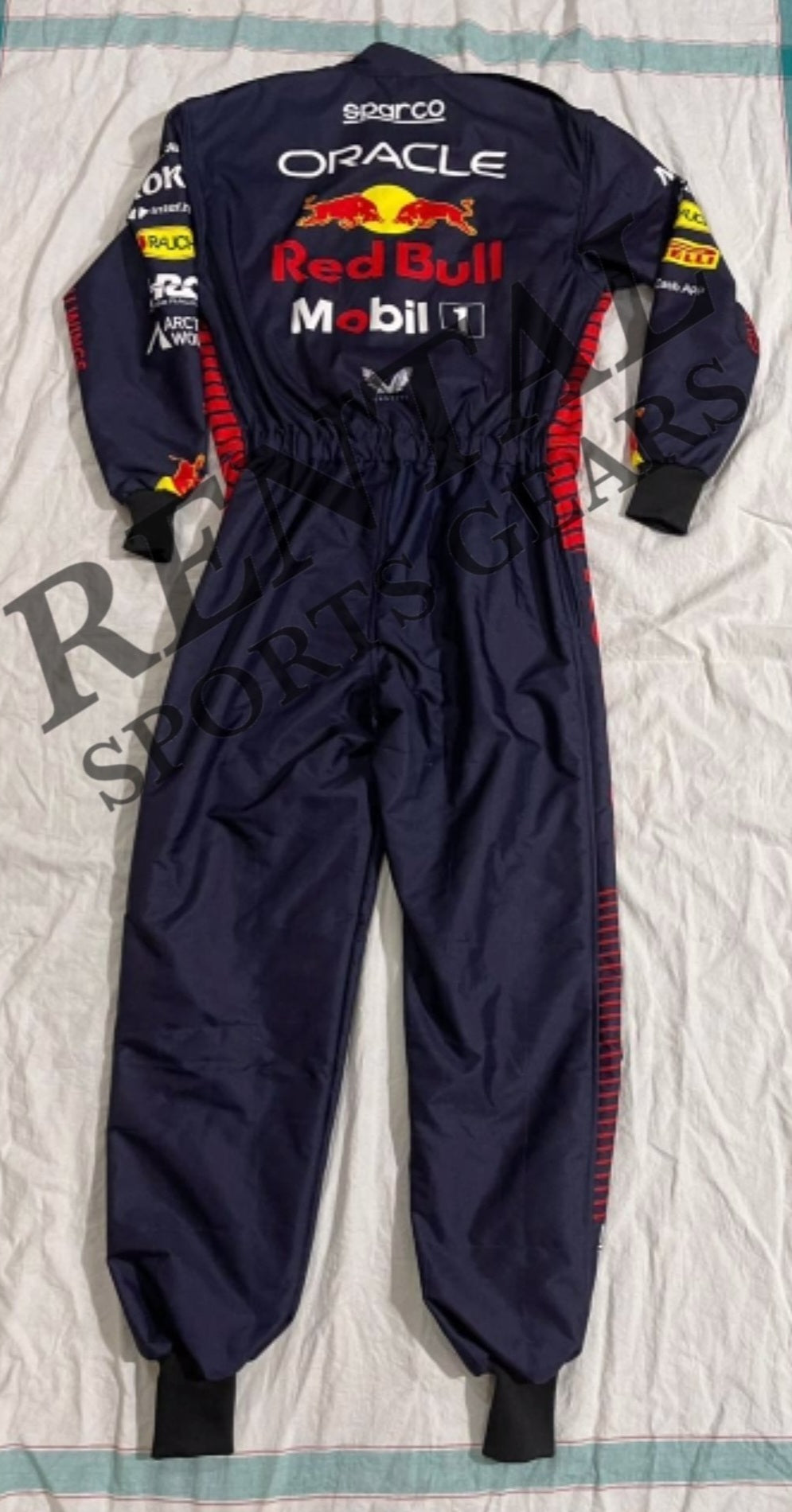 2023 Sergio Perez Red Bull Honda Oracle Racing F1 Suit / King RaceGear 44 / Nave Blue / 100 % Polyester