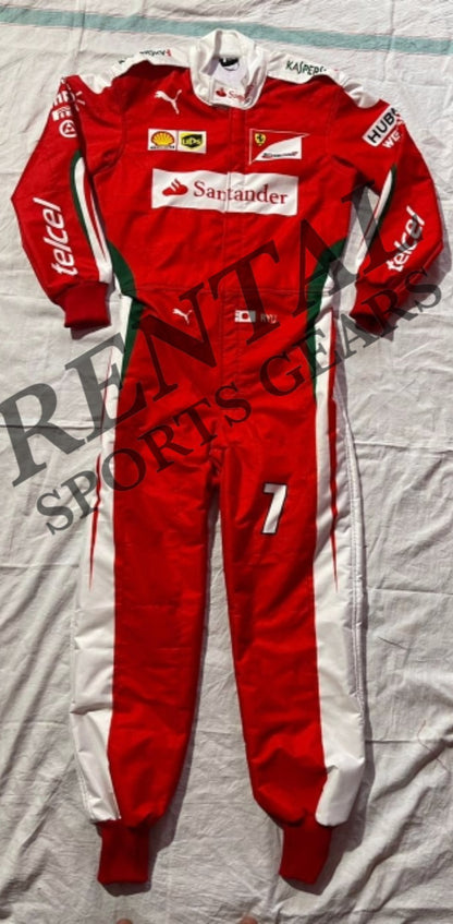 Kimi Raikkonen 2016 Race Ferrari F1 Suit | F1 Replica Suit - Rental Sports