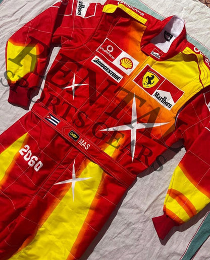 Michael Schumacher special Ferrari suit for 2006 Monaco GP | F1 Replica Race Suit