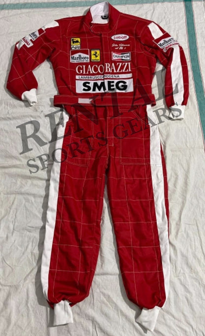 Gilles Villeneuve F1 Embroidery Race Suit