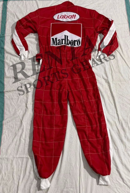 Gilles Villeneuve F1 Embroidery Race Suit