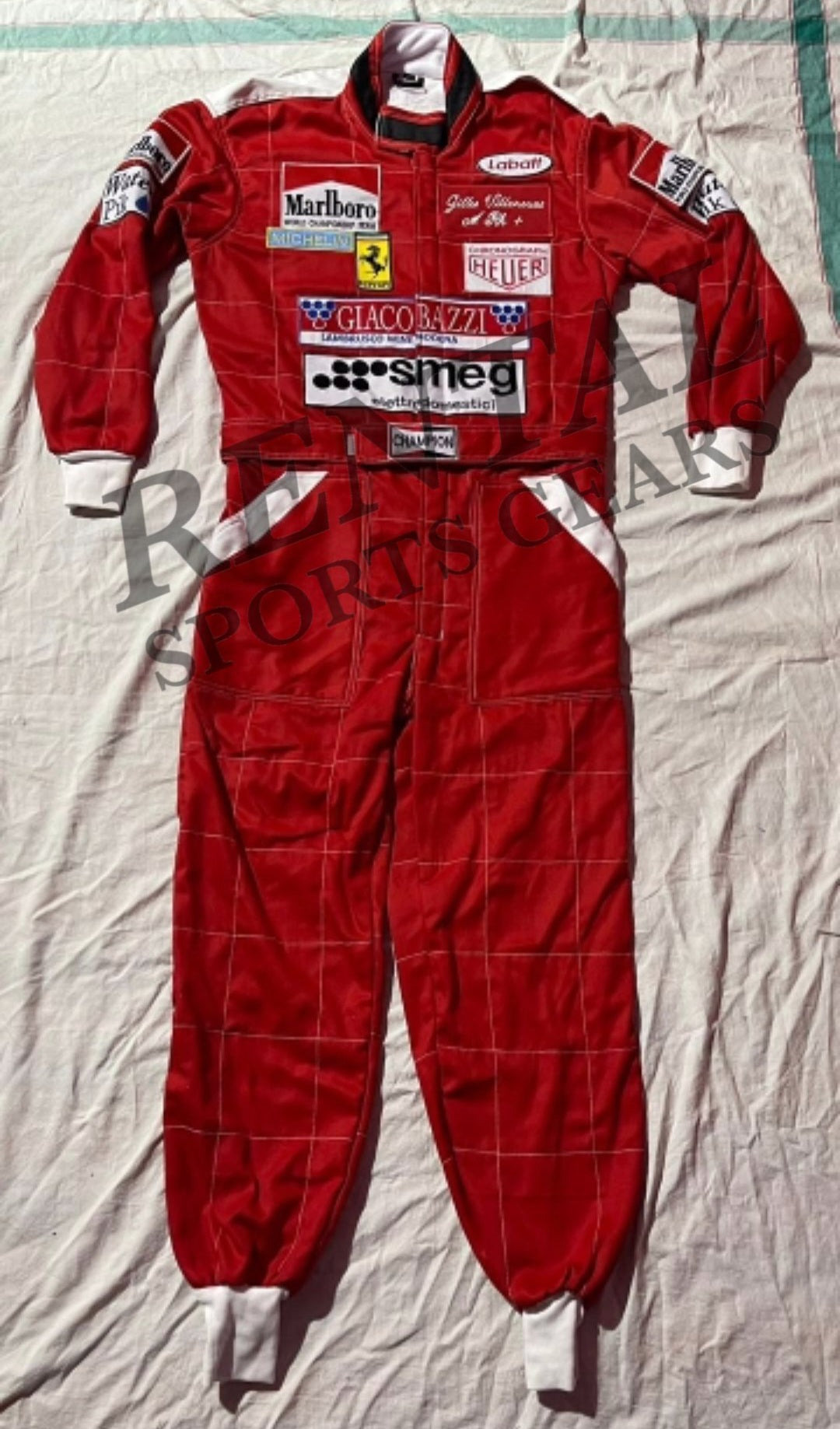 1978 Gilles Villeneuve F1 Embroidery Race Suit