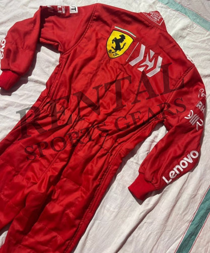 2019 Sebastian Vettel Brazilian GP Scuderia Ferrari F1 Embroidery Suit