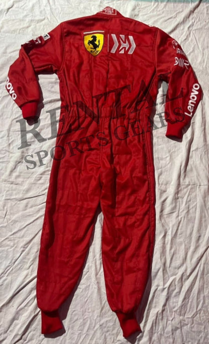 2019 Sebastian Vettel Brazilian GP Scuderia Ferrari F1 Embroidery Suit