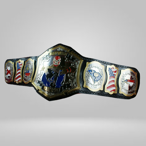 Custom Masked Man Heavyweight Wrestling Belt