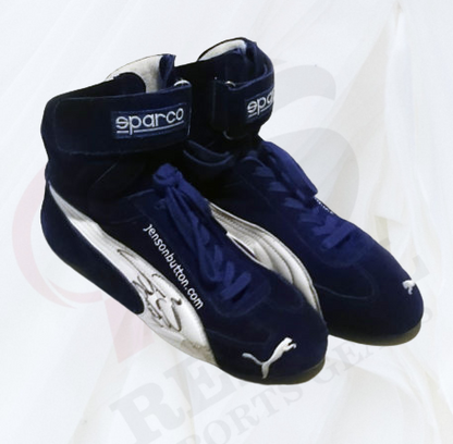 2001 Jenson Button Race Worn Benetton Formula 1 Boots