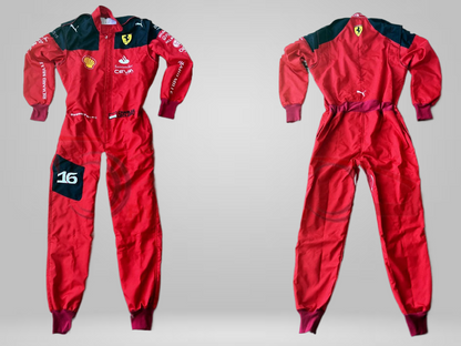 Charles Leclerc 2023  Embroidery Racing Suit / Ferrari F1