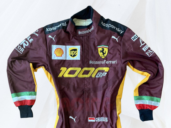 Charles Leclerc 2020 FERRARI 1000 GP Racing Suit |  F1 Replica Embroidery Race Suit