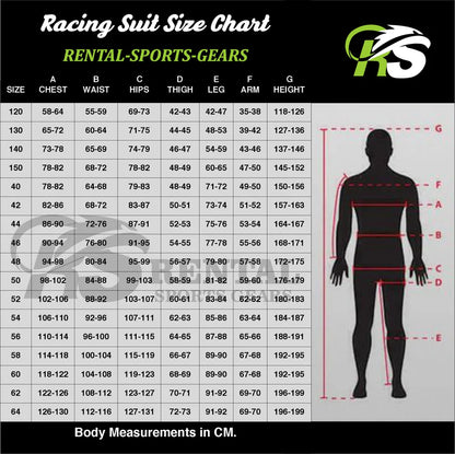 Formula 1 Race suit size Chart