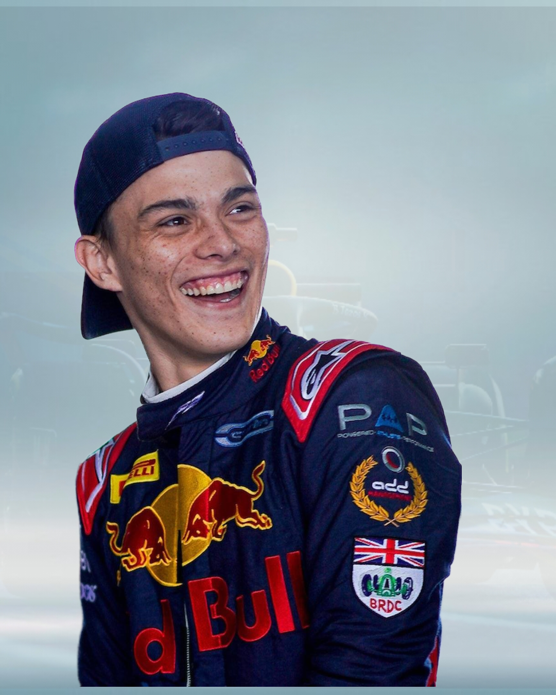 Red Bull Racing 2023 Zane Maloney F2 Race Suit