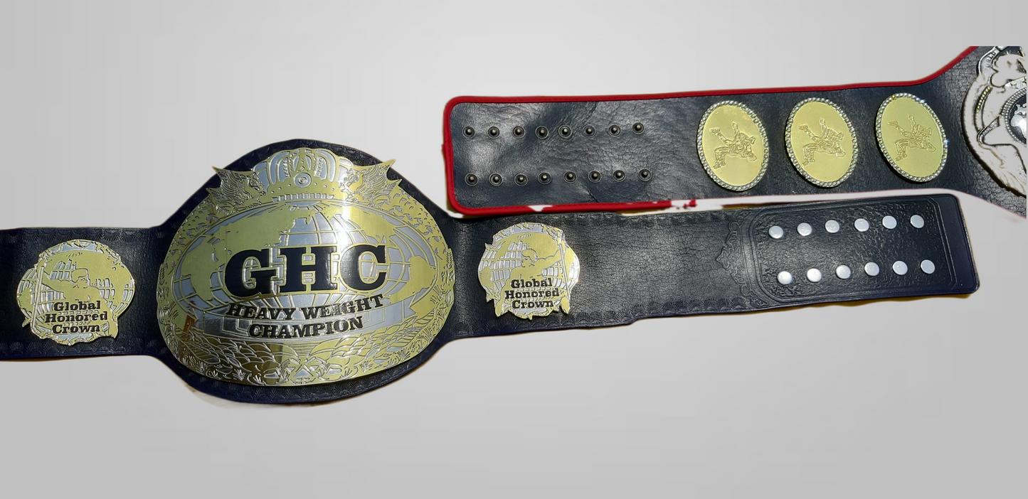 GHC Global Honored Crown Heavyweight Wrestling Champion Belt Naomichi Marufuji