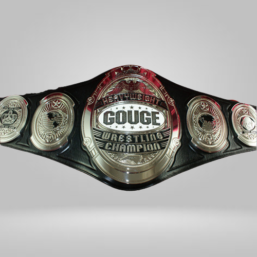 Gouge Heavyweight Wrestling Title Champion belt