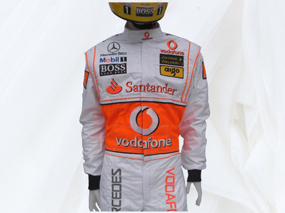 Lewis Hamilton 2008 Vodafone Race Suit Embroidery Racing F1 Race Suit