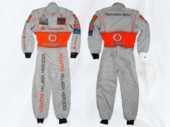 Lewis Hamilton 2008 Vodafone Race Suit Embroidery Racing F1 Race Suit