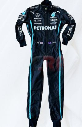 Lewis Hamilton 2022 Racing Suit F1 Mercedes AMG Petronas  | F1 Replica Embroidery Race Suit