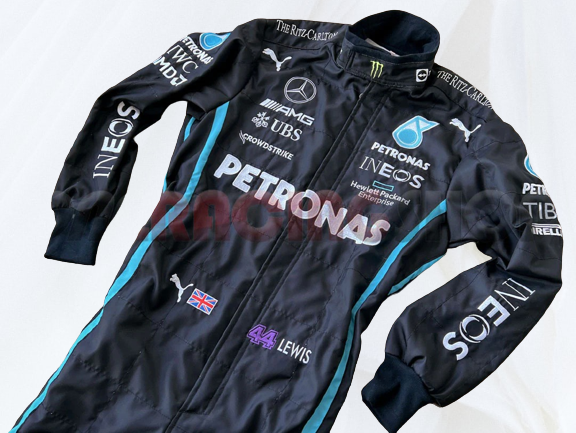 Lewis Hamilton 2022 Racing Suit F1 Mercedes AMG Petronas  | F1 Replica Embroidery Race Suit