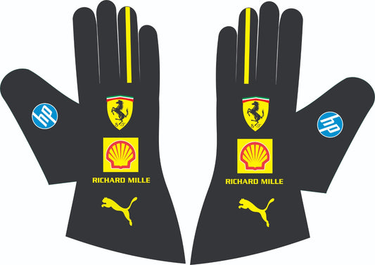 Leclerc Ferrari monza GP 2024  F1 Racing Glove