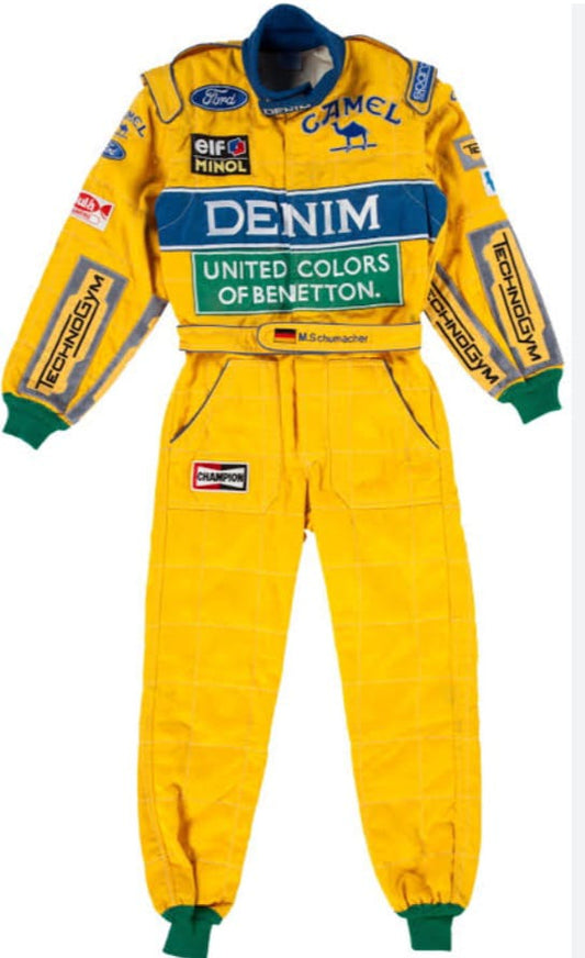 F1 M.schumacher Race Suit 1991  | F1 Replica Embroidery Race Suit