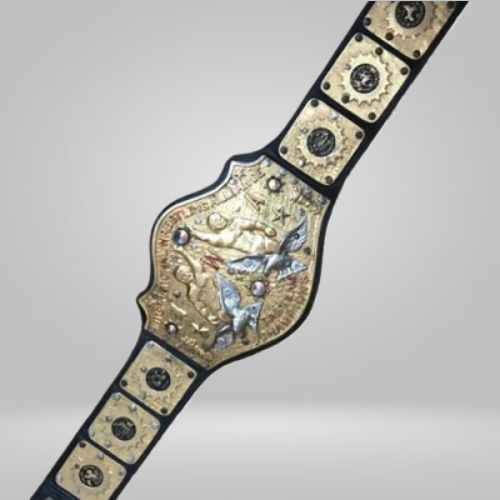 IWA International Wrestling Tag Team Champions Belt Zodiac Star Japanese Promote - Rental Sports